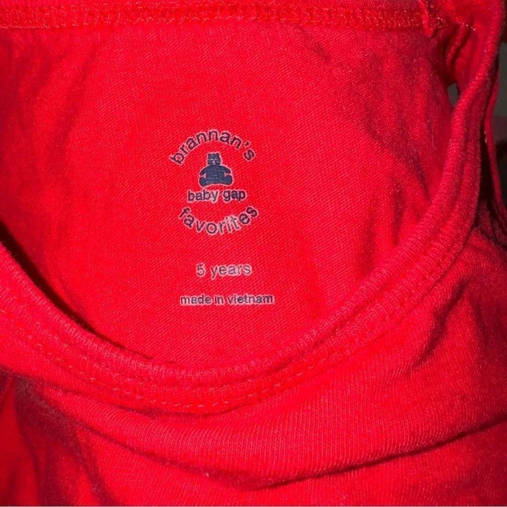 Baby GAP Red Blue Logo Tank Top Boys Kids Size‎ 5 Years Brannans Favorites